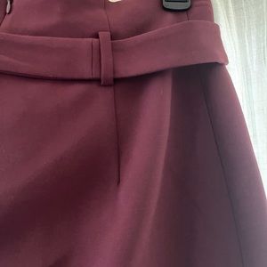 Burgundy WHBM Pencil Skirt